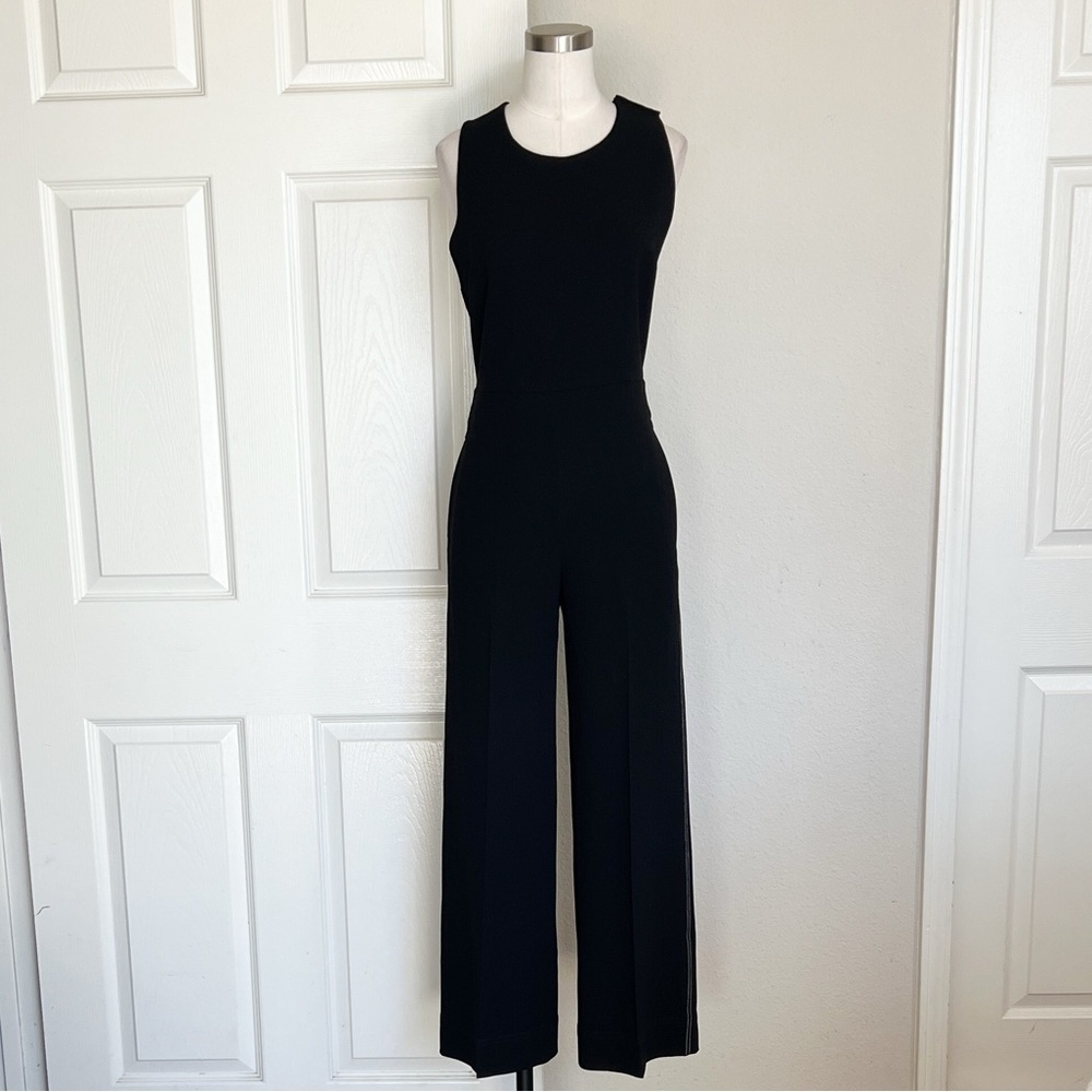 THEORY Black Crisscross Straps Jumpsuit - Picture 3 of 11